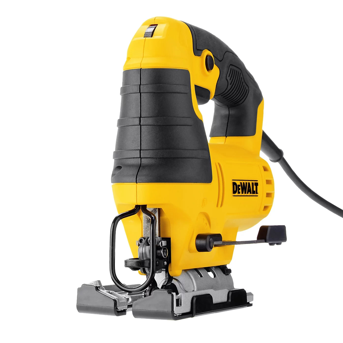 DeWalt DWE349-GB 650W 230V Corded Jigsaw – Variable Speed, Pendulum Action, 85mm Wood Cutting